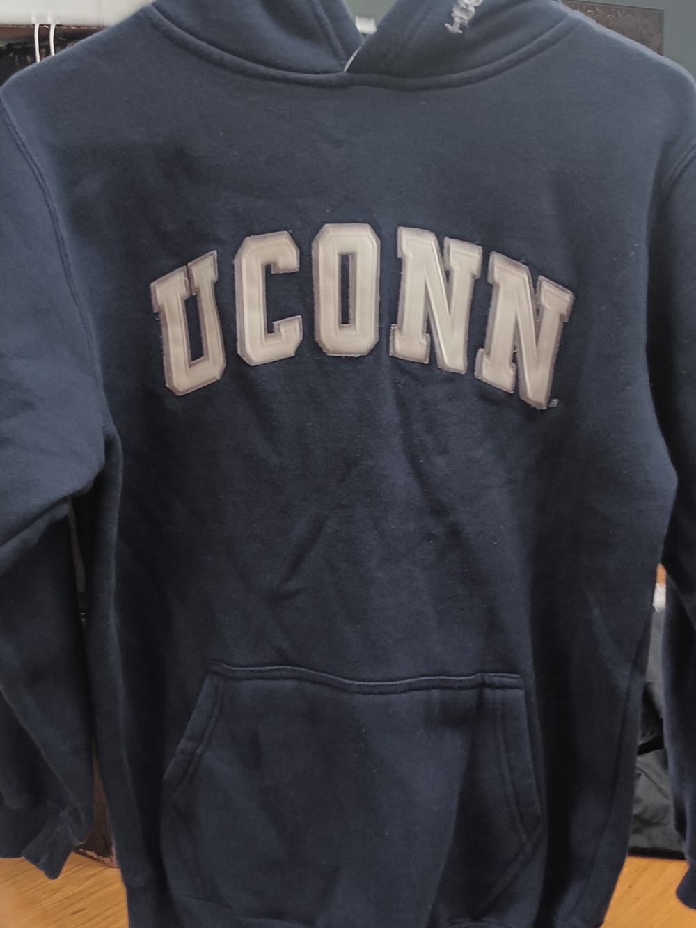 Colosseum Navy Blue UCONN Crewneck Sweatshirt